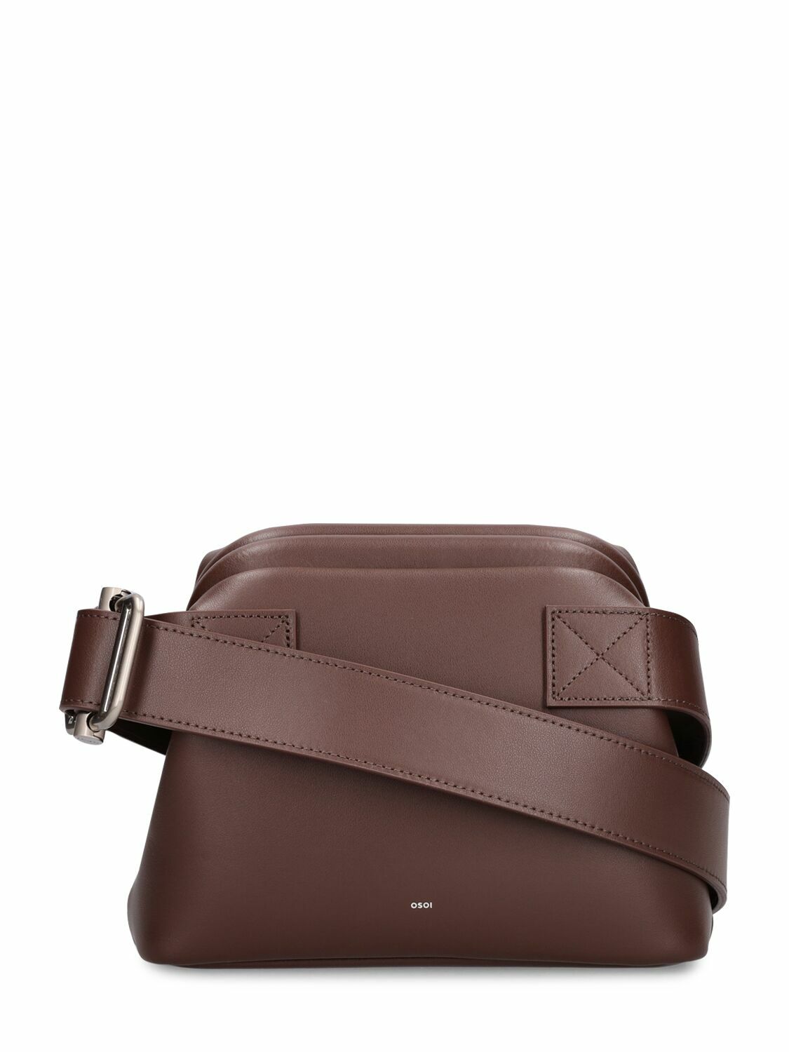 【OSOI】MINI BROT walnut brown OSOI - Mini Brot Leather Shoulder Bag OSOI