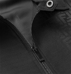 Fendi - Wool and Silk-Blend Jacquard Bomber Jacket - Black
