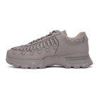 Ermenegildo Zegna Grey Leather Claudio Sneakers