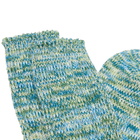 Anonymous Ism 5 Colour Mix Crew Sock in Mint