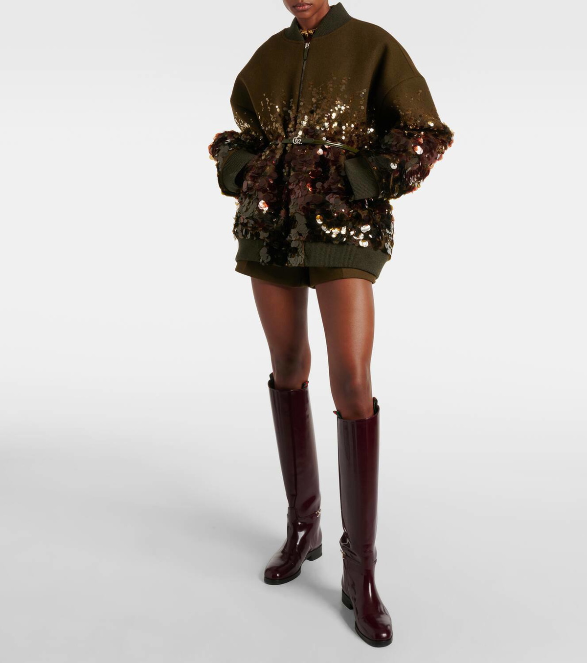 Gucci Sequined wool bomber jacket Gucci