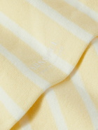 Sunspel - Striped Stretch Cotton-Blend Socks - Yellow