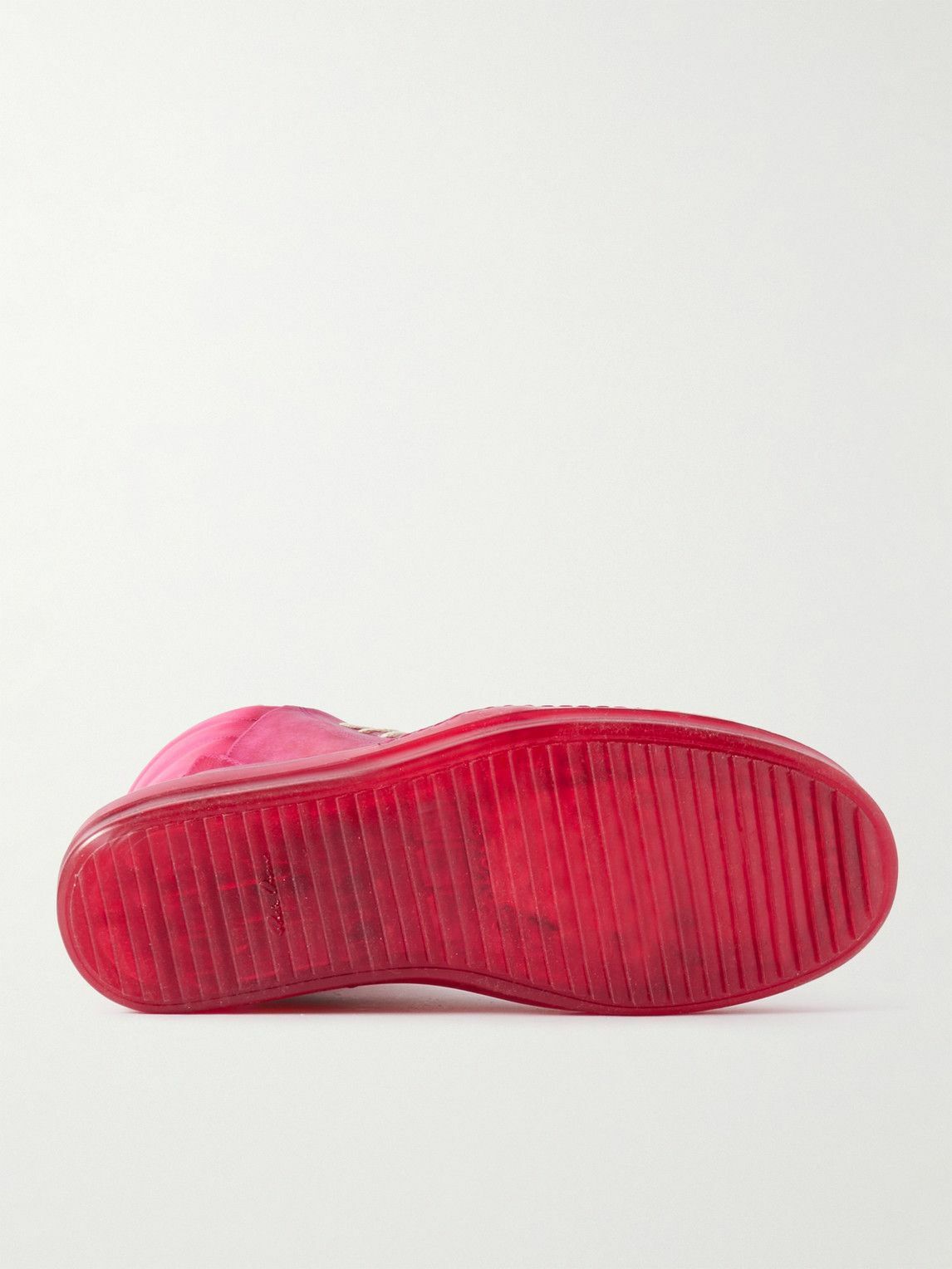 Rick Owens - Geobasket Leather and Rubber High-Top Sneakers Rick Owens - Geobasket Leather and Rubber High-Top Sneakers