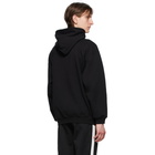 Balenciaga Black Logo Medium Fit Hoodie