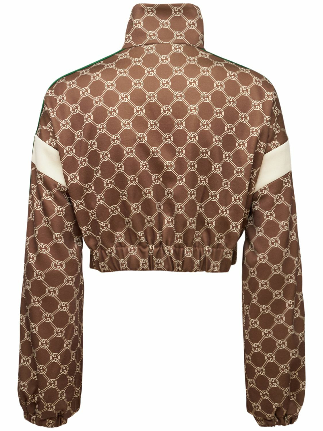 【グッチ】 Jackets - Cropped Jackets ジャケット GUCCI - Technical Jersey Logo Cropped Jacket Gucci