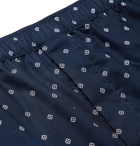 Derek Rose - Nelson Printed Cotton Boxer Shorts - Midnight blue