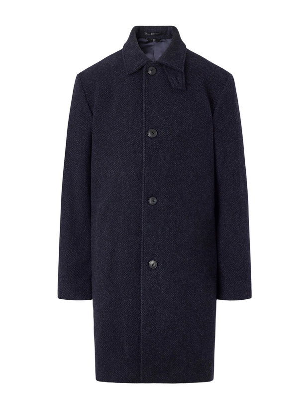 Photo: Sunspel - Wool-Tweed Coat - Blue