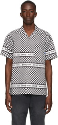 Awake NY Black & White Checkerboard Logo Short Sleeve Shirt