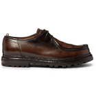 Officine Creative - Volcov Polished-Leather Derby Shoes - Dark brown
