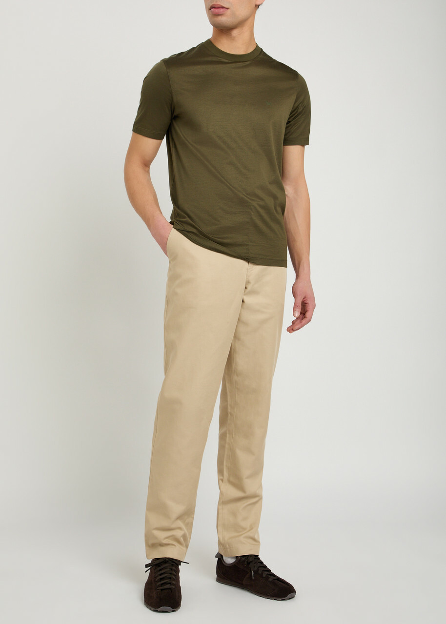 Emporio Armani Logo Jersey T-shirt Dark Green