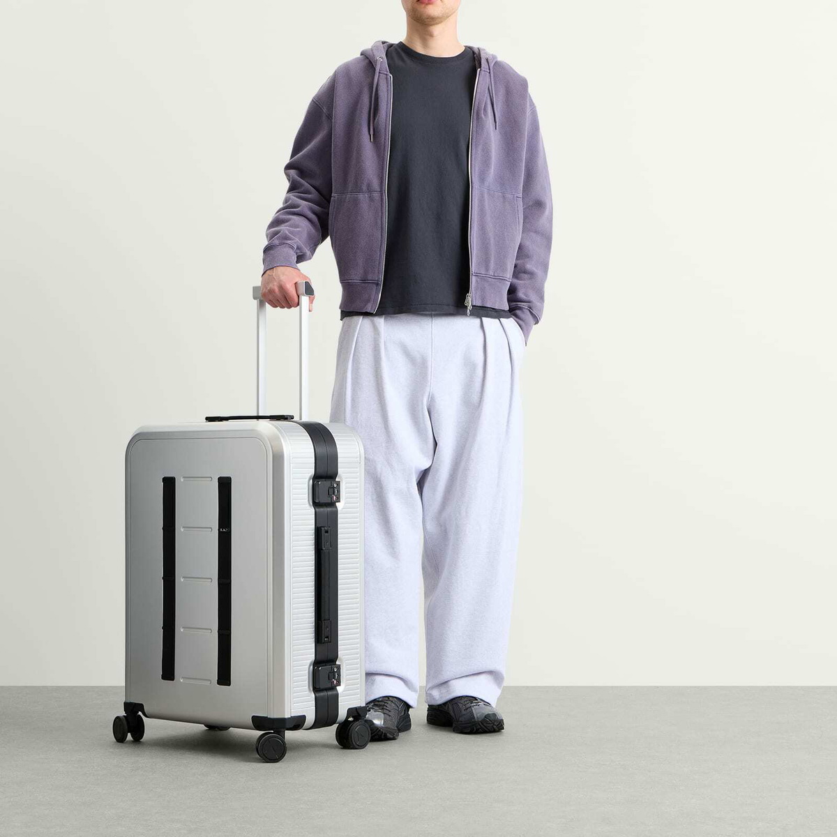 Db Journey Ramverk Alu Check-In Luggage - Large in Silver/Onyx 