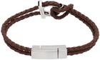 Ferragamo Brown Gancini Bracelet