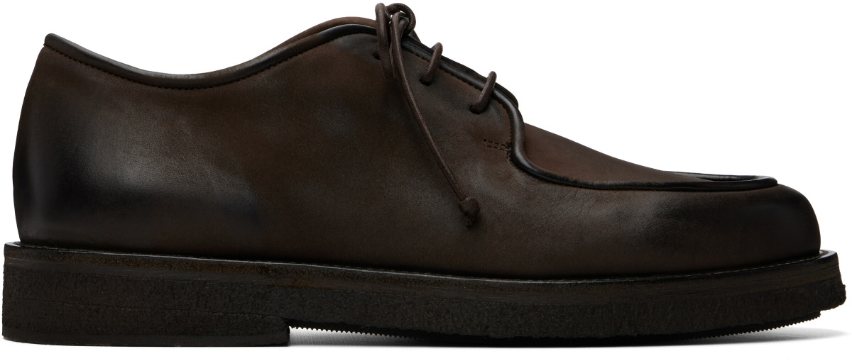 Marsèll Brown Moccar Leather Oxfords