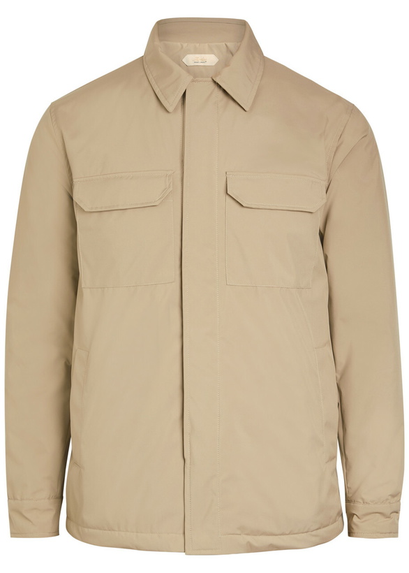 Photo: Aurélien Quilted Shell Jacket Beige