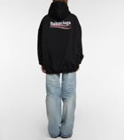 Balenciaga - Logo oversized cotton hoodie