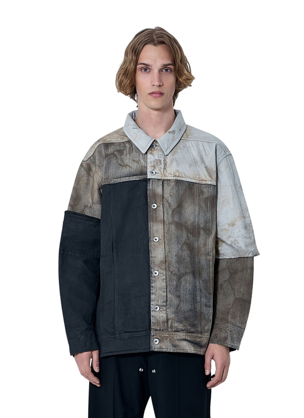 Photo: Rick Owens DRKSHDW Denim Patchwork Jacket