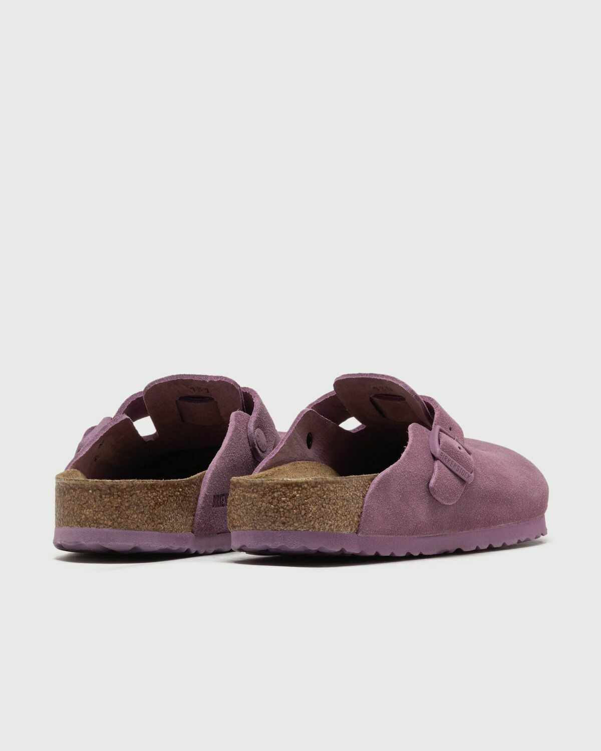 Birkenstock Boston Suede Leather Purple Womens Sandals & Slide