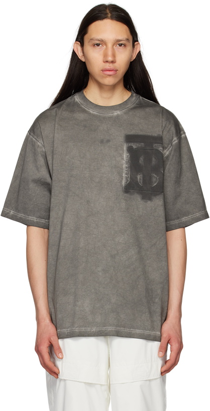 Photo: Burberry Gray Oversized T-Shirt