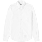 Thom Browne Men's 4 Bar Button Down Oxford Shirt in White