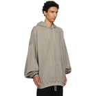 Rick Owens Taupe Tower Hun Hoodie