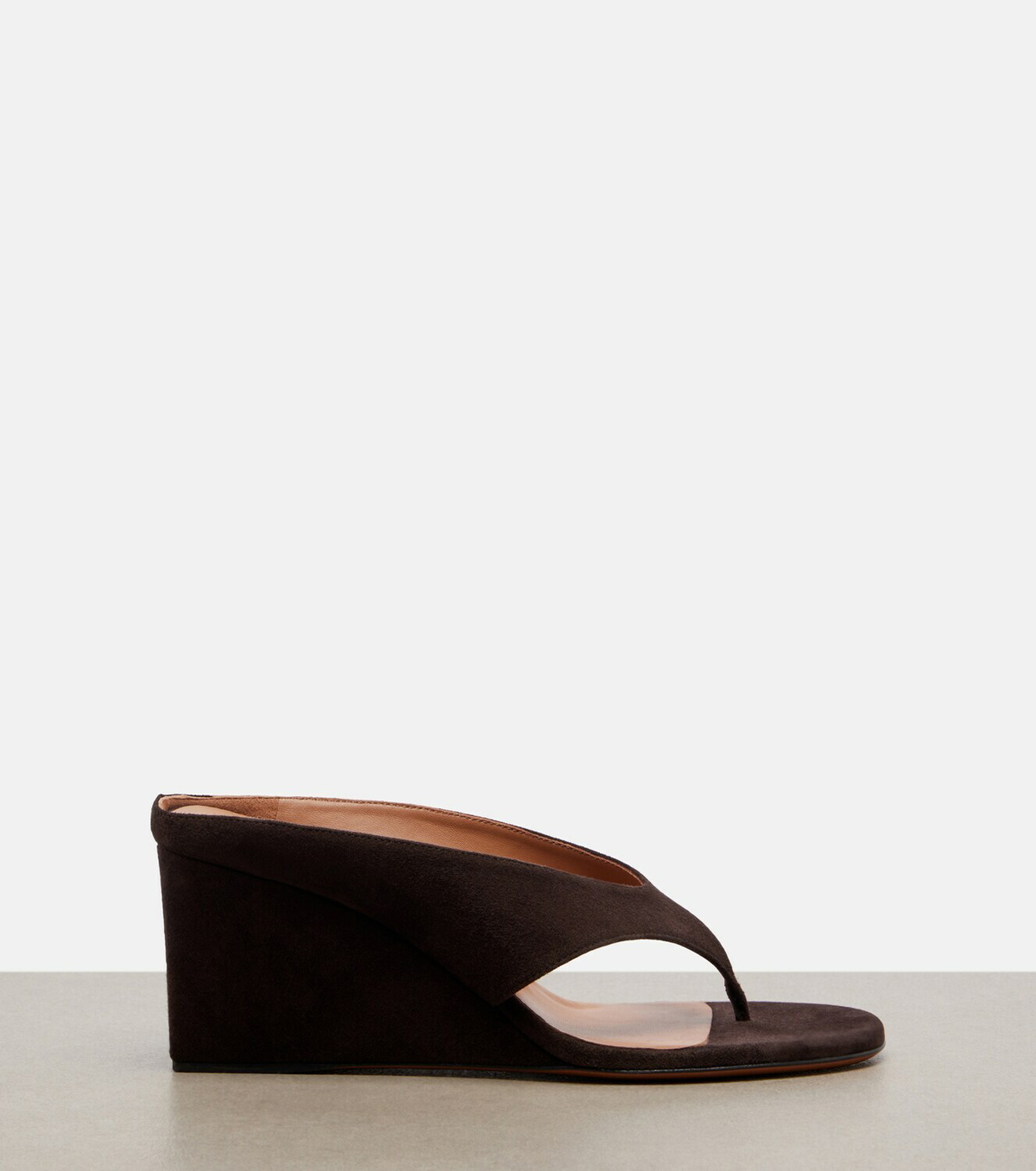 Alaïa Cube suede wedge sandals