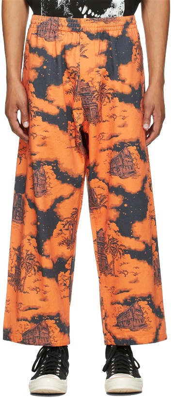 Photo: Vyner Articles Orange & Black Hawaii Judo Lounge Pants