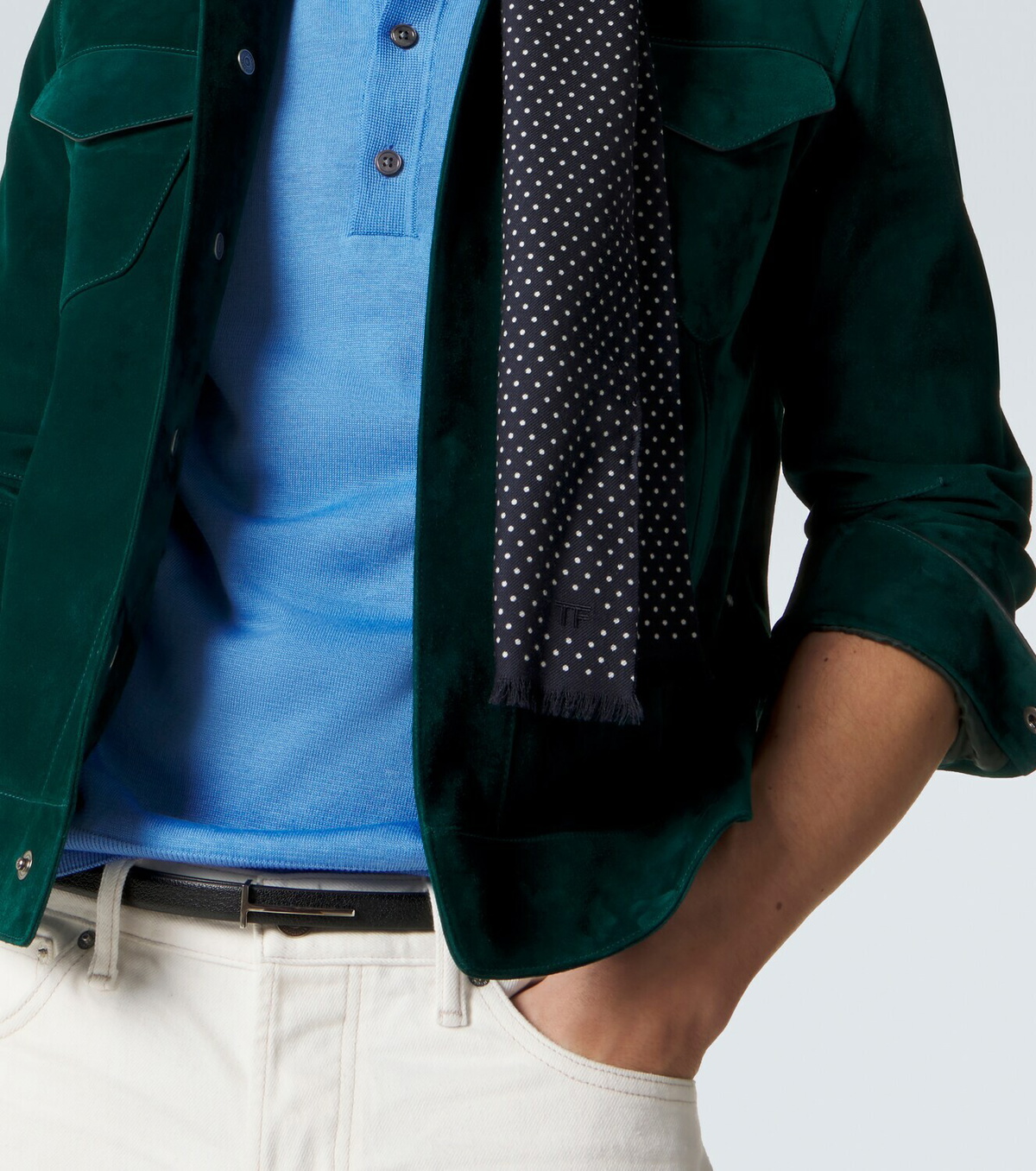 Tom Ford Silk and linen polo sweater