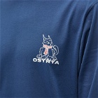 Ostrya Men's Long Sleeve Lynx Equi T-Shirt in Navy
