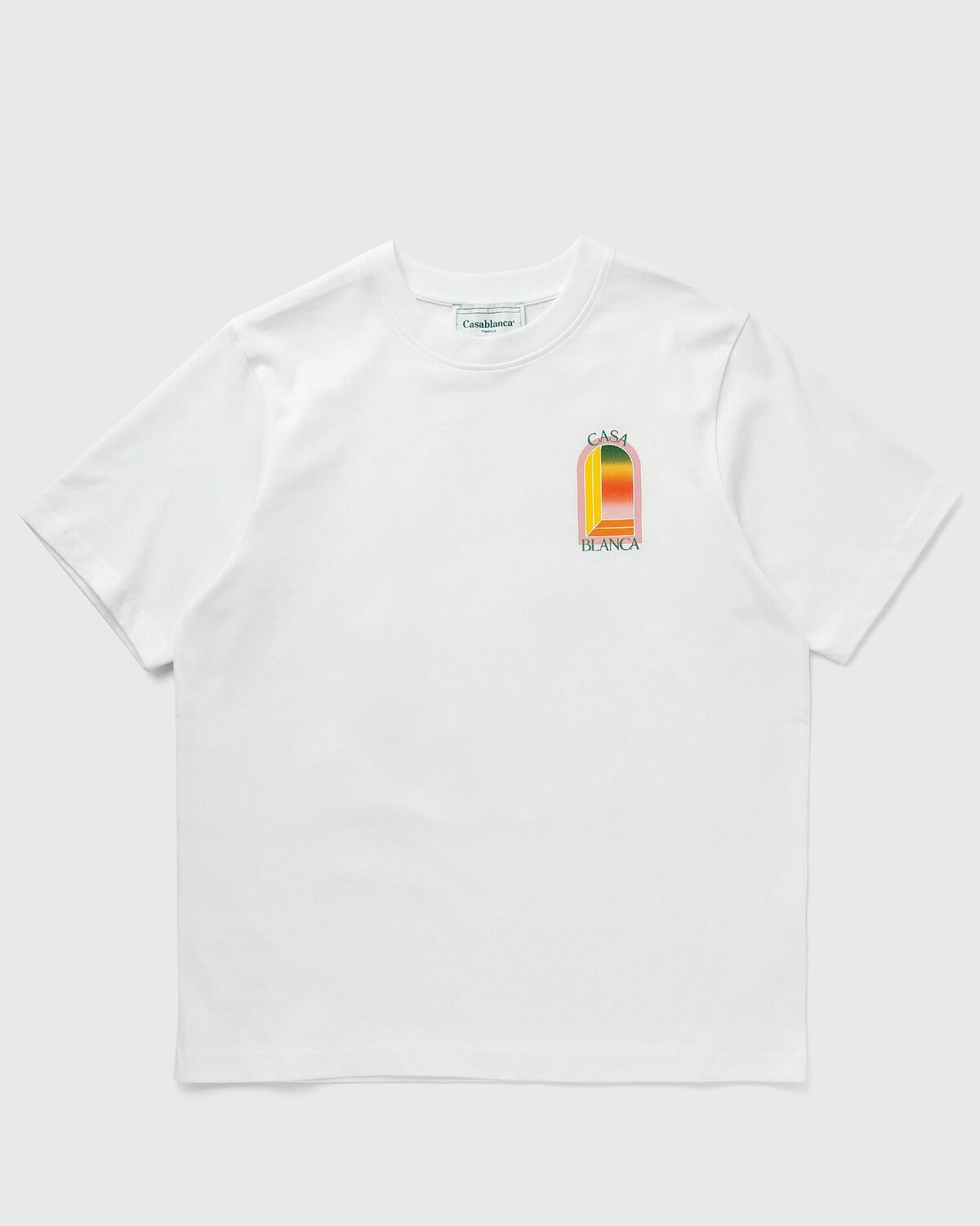 Casablanca Gradient Arch Logo White T Shirt