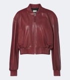 Arma Hannah leather bomber jacket