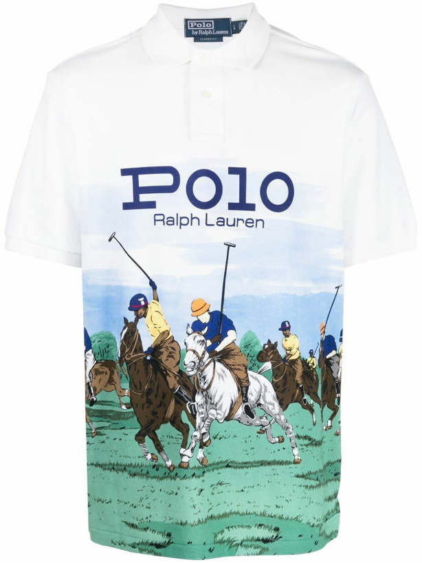 Photo: POLO RALPH LAUREN - Cotton Polo Shirt With Graphic Print