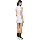 SHUSHU/TONG White Sleeveless Slim-Fit Minidress