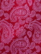 CHARVET - Paisley Silk-Jacquard Tie - Red