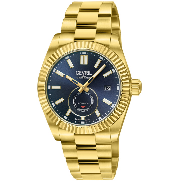 Photo: Gevril West Village Automatic Blue Dial Mens Watch 48986B