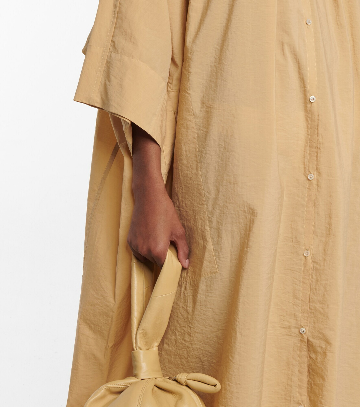 国内発送【LEMAIRE】ベルト付き◇Cotton-Jersey◇ミディドレス LEMAIRE Belted cotton-jersey midi dress | NET-A-PORTER