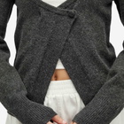 Deiji Studios Women's Asymmetric Knit Cardigan in Charcoal