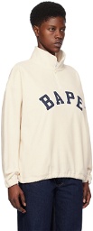 BAPE White Zip-Up Sweatshirt