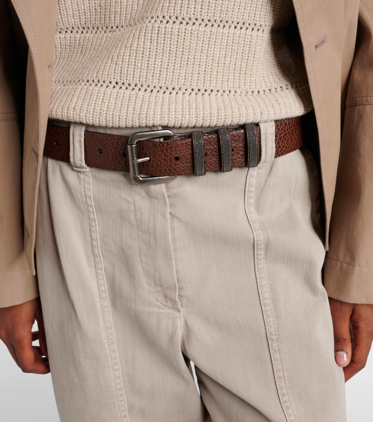 BRUNELLO CUCINELLI モニーレ レザー ベルト Brunello Cucinelli Monili leather belt Brunello Cucinelli