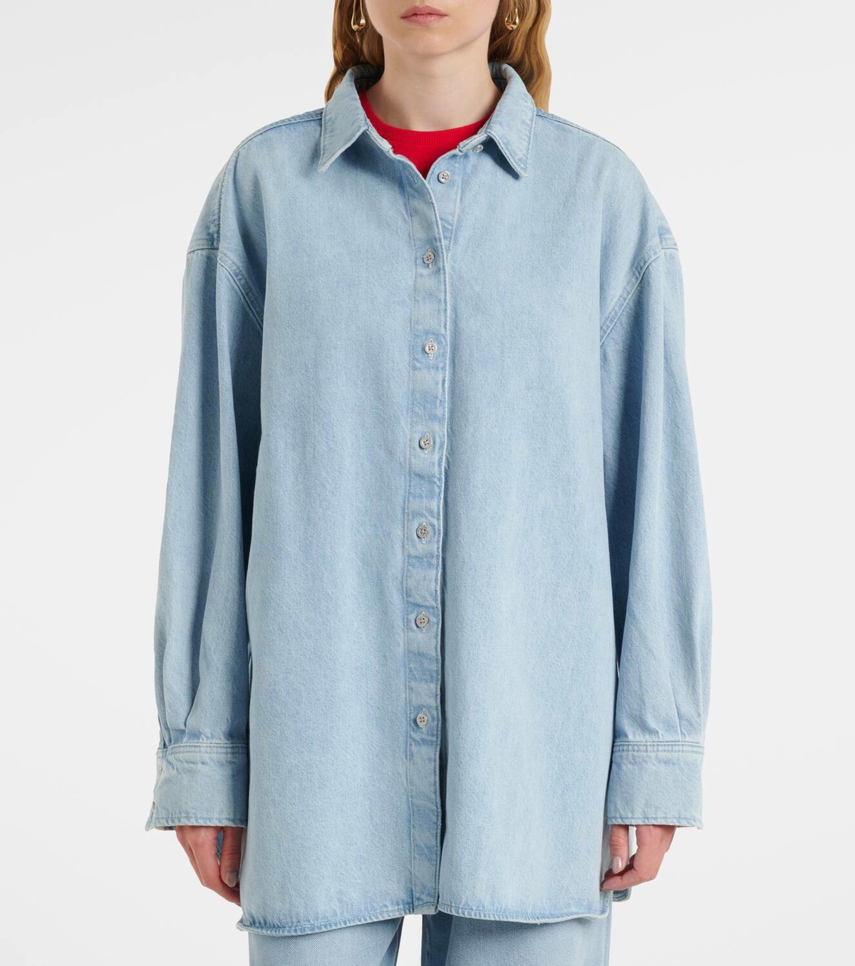 7 For All Mankind Nina oversized denim shirt
