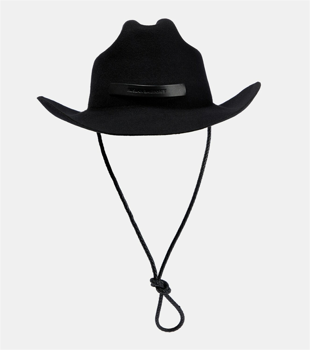 Ruslan Baginskiy Leather-trimmed cowboy hat