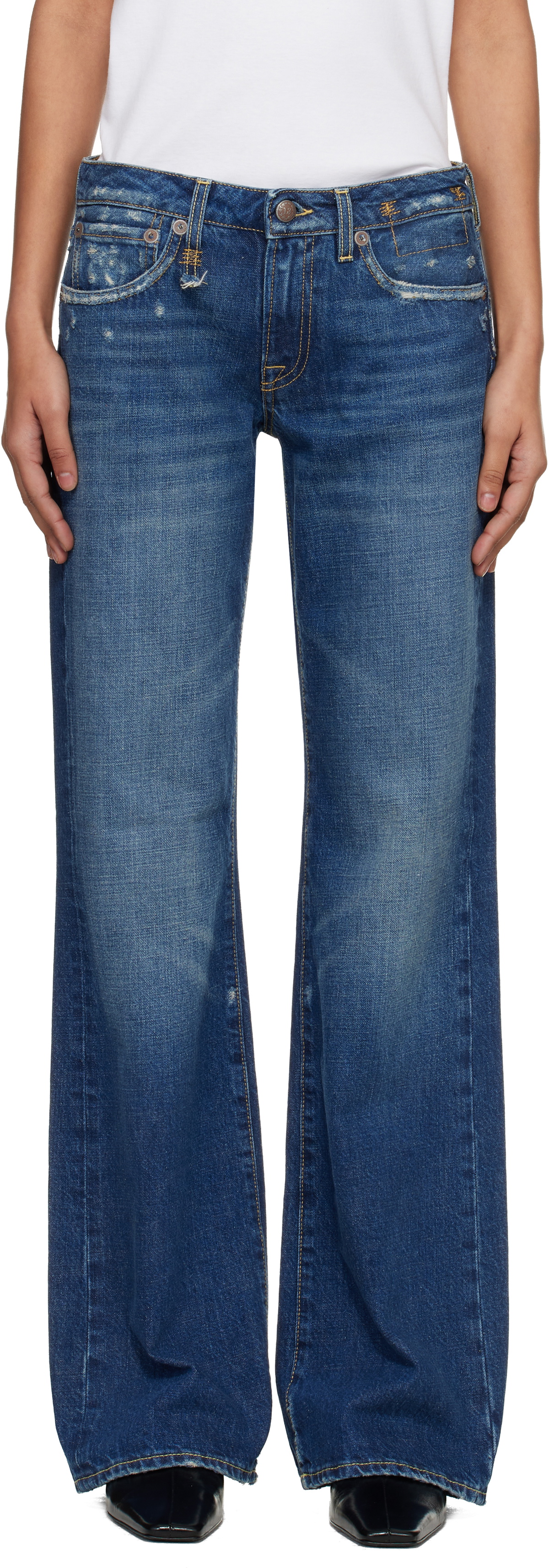 R13 Blue Effie Jeans
