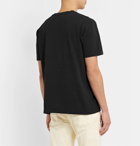 Nudie Jeans - Uno Logo-Appliquéd Organic Cotton-Jersey T-Shirt - Black