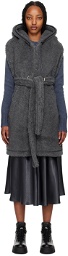 Max Mara Gray Alpaca & Wool Vest