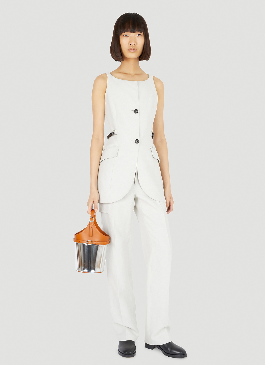 Durazzi Milano Tailored Sleeveless Top