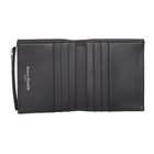 Maison Margiela White and Black Calfskin Zip Wallet