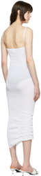 a. roege hove White Cotton Midi Dress