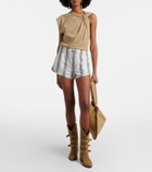 Isabel Marant Melinea striped cotton shorts