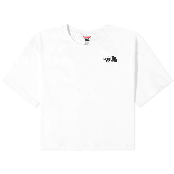 Photo: The North Face Women's Cropped Simple Dome T-Shirt in White