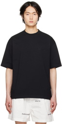 Balenciaga Black Embroidered T-Shirt