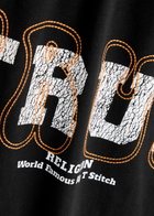 True Religion Logo-print Cotton T-shirt Black